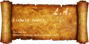 Ludwig Anett névjegykártya